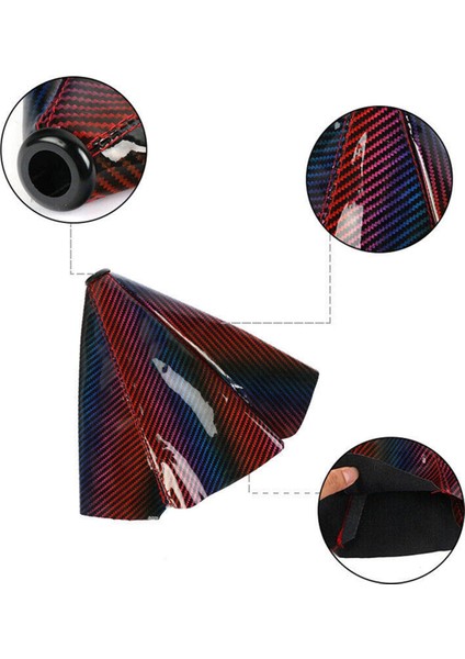 Renkli Karbon Fiber Vites Körüğü Dikiş Kapağı Vites Kapağı Vites Topuzu mt At (Yurt Dışından) fırsatları