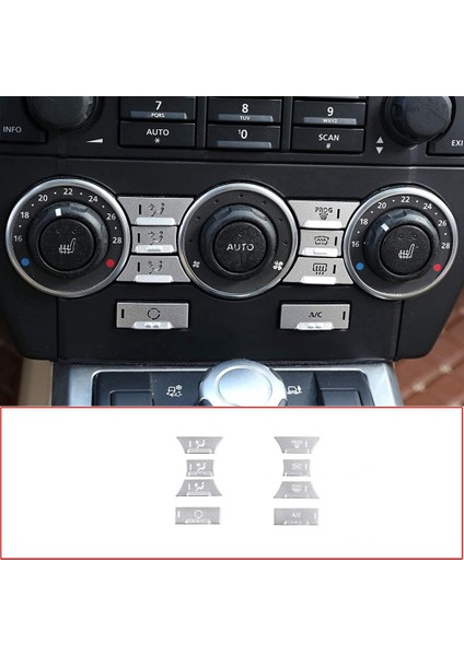 2009-2012 Land Rover Freelander 2 Için Araba Alüminyum Alaşımlı Konsol Klima Düğmesi Etiket Kapak Trim Aksesuarları (Yurt Dışından) fiyatları
