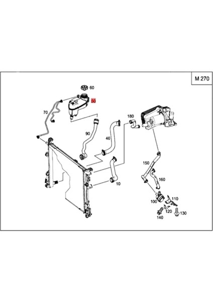 A2465000049 Antifriz Soğutucu Genleşme Tankı Su Isıtıcısı Mercedes Benz Için W176 A-Sınıfı W246 B-Sınıfı W117 Cla-Sınıfı (Yurt Dışından)