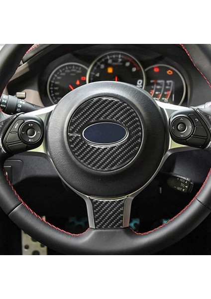 Karbon Fiber Direksiyon Paneli Dekoratif Sticker Kapak Trim Suu Brz Toyota 86 2016-2020 Araba Aksesuarları, 4 Adet (Yurt Dışından)