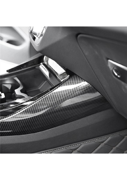 1 Çift Araba Merkezi Kontrol Trim Plakası Bmw X3 G01 2018-2021 Yan Vites Dişli Kalıplama Kapağı Trim Şeridi Abs Karbon Fiber (Yurt Dışından)
