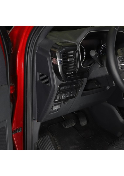 Ford F150 F-150 2021 2022 Araba Far Anahtarı Kontrol Paneli Kapağı Trim Çerçeve Dekor Sticker Aksesuarları, Karbon Fiber (Yurt Dışından)