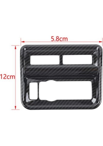 Ford F150 F-150 2021 2022 Araba Far Anahtarı Kontrol Paneli Kapağı Trim Çerçeve Dekor Sticker Aksesuarları, Karbon Fiber (Yurt Dışından)