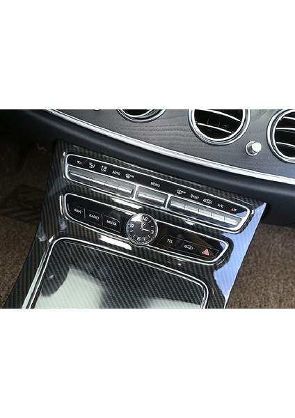 Araba Merkezi Kontrol Vites Paneli Dekoratif Ayar Kapağı Mercedes Benz E-Class W213 2015-2018 Için Karbon Fiber Renk (Yurt Dışından) fırsatları