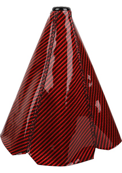 Karbon Fiber Kırmızı Vites Botu Dikiş Kapağı Vites Kapağı Vites Topuzu mt At (Yurt Dışından)