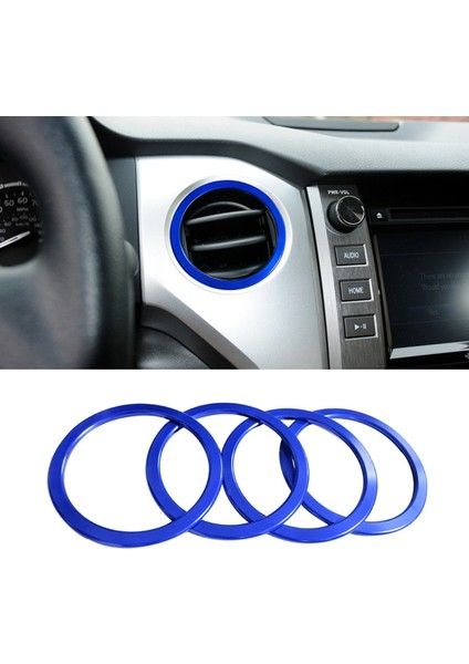 A/c Havalandırma Halkası Dekorasyon Kapakları 2014-2021 Toyota Tundra A/c Çıkış Havalandırma Aksesuarları Kırmızı (Yurt Dışından)