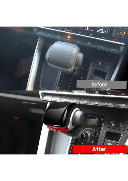 Toyota Voxy/noah 90 Serisi 2022 2023 Manuel Vites Topuzu Golf Sopası Kılıfı Trim Dekoratif Sticker Parlak Siyah (Yurt Dışından)