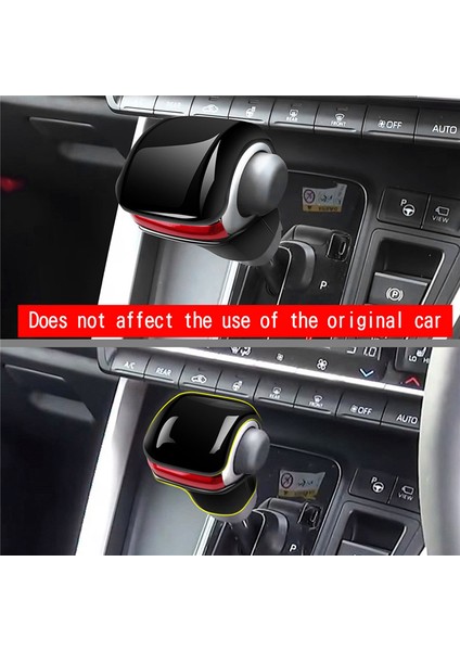 Toyota Voxy/noah 90 Serisi 2022 2023 Manuel Vites Topuzu Golf Sopası Kılıfı Trim Dekoratif Sticker Parlak Siyah (Yurt Dışından)