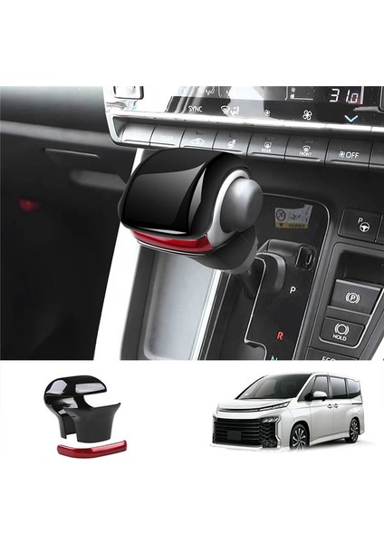 Toyota Voxy/noah 90 Serisi 2022 2023 Manuel Vites Topuzu Golf Sopası Kılıfı Trim Dekoratif Sticker Parlak Siyah (Yurt Dışından)