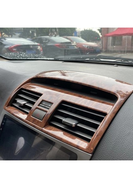 Toyota Camry 2006-2011 Için 1 Adet Ahşap Abs Araba Ön Merkezi Klima Havalandırma Çıkışı Kapak Trim Araba Şekillendirici Aksesuarları (Yurt Dışından) fiyatları