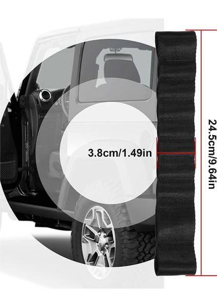 Adet Kapı Askıları Ağır Hizmet Tipi Güçlü Ayarlanabilir Kapı Sınırlayıcı Kontrol Kayışı Yükü 1000 Lb Jeep Wrangler Tj Jk Jl Cj Yj (Yurt Dışından)