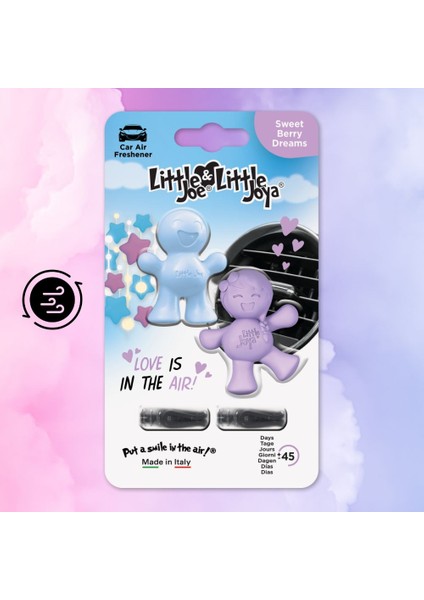 Aşk Serisi 2li Paket Ahududu Araç Kokusu (Sweet Berry) -45 Gün -Oto Kokusu Klima Parfüm