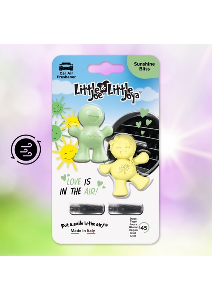 Aşk Serisi 2li Paket Vanilya Araç Kokusu (Sunshine Bliss) -45 Gün -Oto Kokusu Parfüm