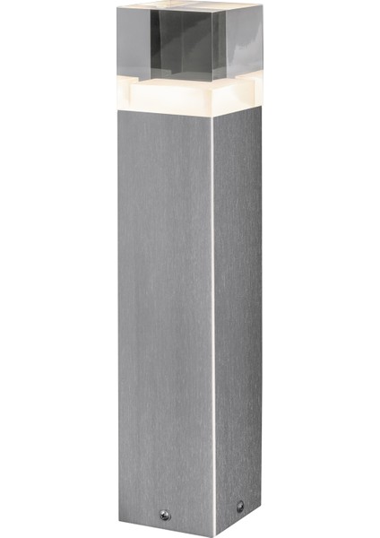Endura Style Crystal 4.5W 3000K 400LM IP44 Sarı Işık Paslanmaz Çelik Inox Direk Dış Mekan Aplik