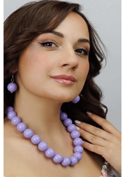 Büyük Boncuklu Kadın Kolye - 20MM Boncuklu modelleri