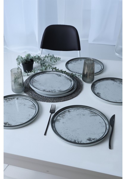 Vintage Mist Skackable Servis Tabağı 27 cm 6 Adet 21778 fırsatları