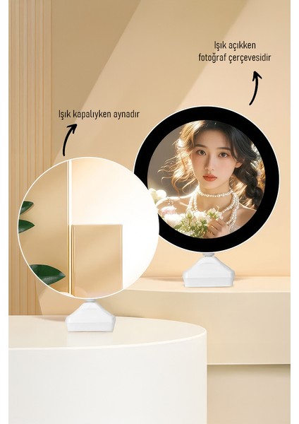 Fotoğraflı LED Işıklı Sihirli Makyaj Aynası