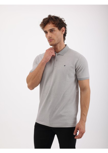 Erkek Regular Fit Polo Yaka Waffle Basic Tişört fırsatları