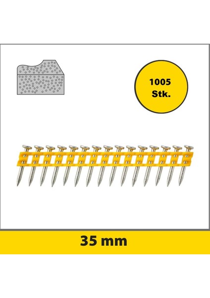 DCN8901035 35 mm DCN890P2 Çivisi 1005 Adet