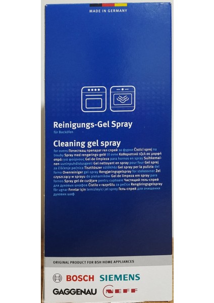 -Bosch Fırınlar Için Temizleyici Jel Sprey modelleri