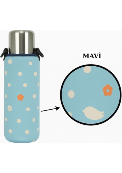 Klasik Kulpsuz 0.75 Lt. ile Uyumlu Omuz Askılı Termos Kılıfı