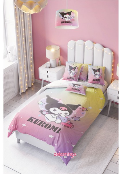 Gökkuşağı Kuromi Bebek ve Çocuk Odası Nevresim Takımı ( Çarşafsız )