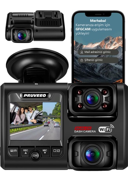 D30 Wi-Fi 4K Araç Kamerası