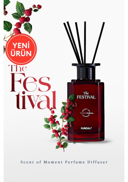 Şık ve Dekoratif, Çubuklu Oda Kokusu - Difüzör Kundal Scent Of Moment Diffuser 200ML (Festival)