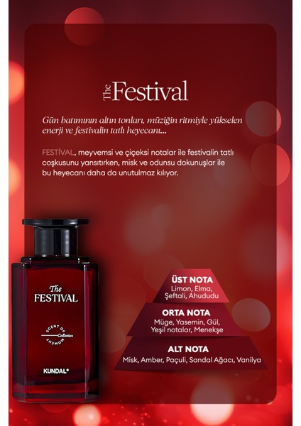 Şık ve Dekoratif, Çubuklu Oda Kokusu - Difüzör Kundal Scent Of Moment Diffuser 200ML (Festival)