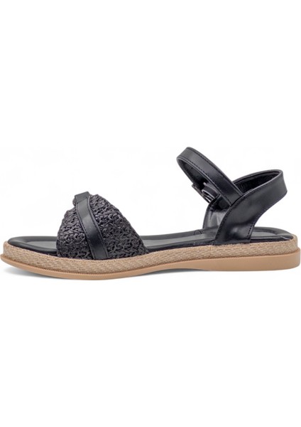 Taşlı Kadın Sandalet Siyah fiyatları