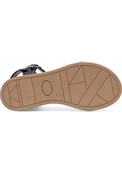 Taşlı Kadın Sandalet Siyah indirimleri