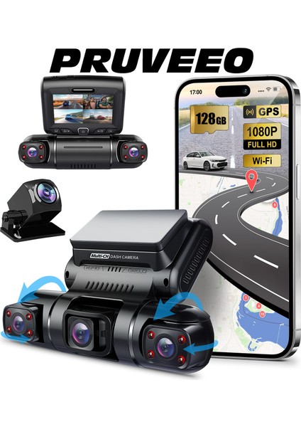 D90-4CH Fhd Wi-Fi Gps + 128GB Sd Kart