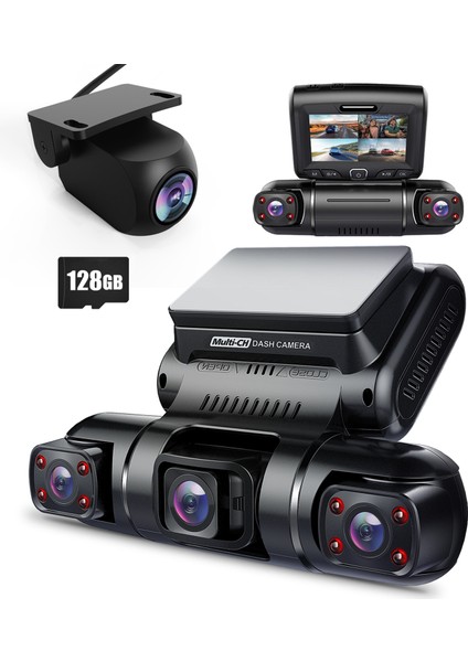 D90-4CH Fhd Wi-Fi Gps + 128GB Sd Kart