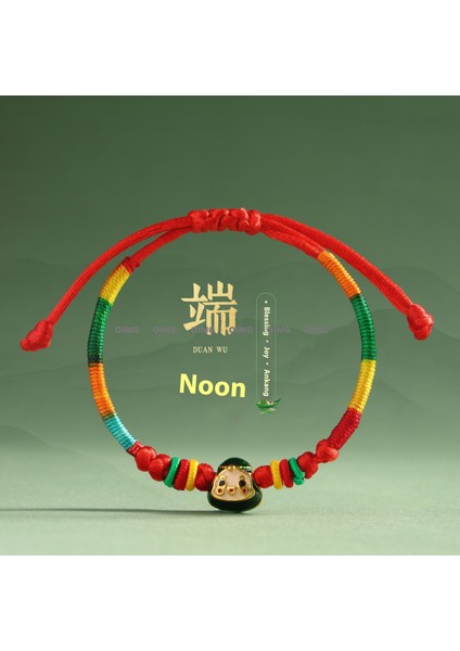 Yeni Iyi Şans Bileziği Dokuma Çocuk Modelleri Bebek Bebek Erkek ve Kadın Yetişkin Nimet Renkli Ip U Aslan Beş Renkli Çizgi El Ipi Bitmiş Ürünler (Yurt Dışından)