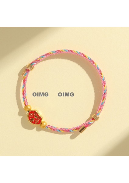Yeni Iyi Şans Bileziği Dokuma Çocuk Modelleri Bebek Bebek Erkek ve Kadın Yetişkin Nimet Renkli Ip U Aslan Beş Renkli Çizgi El Ipi Bitmiş Ürünler (Yurt Dışından)