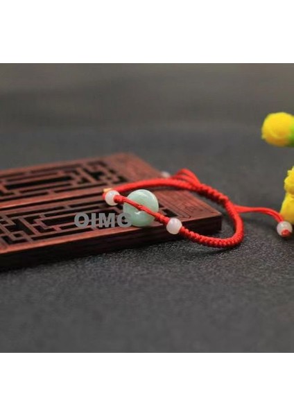 Yeni Iyi Şans Bileziği Erkek ve Kadın Ilham Verici Nimet Hediye El Dokuması Kırmızı Ip (Yurt Dışından)