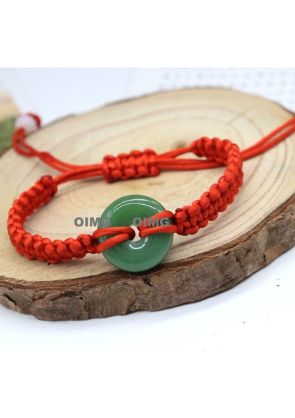 Yeni Iyi Şans Bileziği Erkek ve Kadın Ilham Verici Nimet Hediye El Dokuması Kırmızı Ip (Yurt Dışından)