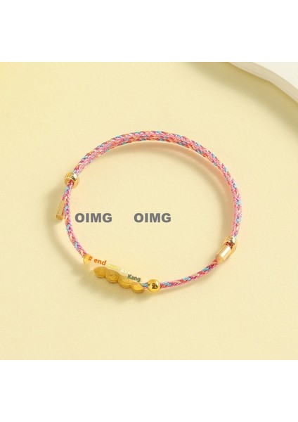 Yeni Iyi Şans Bileziği Dokuma Çocuk Modelleri Bebek Bebek Erkek ve Kadın Yetişkin Nimet Renkli Ip U Aslan Beş Renkli Çizgi El Ipi Bitmiş Ürünler (Yurt Dışından)