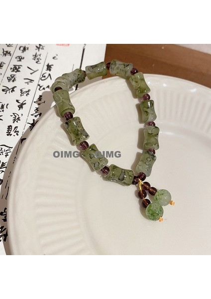 Yeni Iyi Şans Boncuklu Bilezik Çifti Taze ve Çok Yönlü Dizeler Kişiselleştirilmiş Kutsama Bileziği Popüler Aksesuarlar (Yurt Dışından)