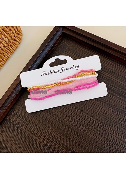 Yeni Balmumu Ip Seramik Ahşap Boncuklar Yıldız Kolye Bilezik Iyi Şanslar Retro Bilezik Etnik Mizaç Yüz El Aksesuarları (Yurt Dışından)