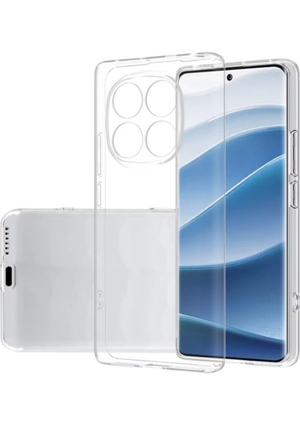 Xiaomi Redmi Note 14 Pro Plus Kılıf Yumuşak Renksiz Esnek 3D Süper Şeffaf Silikon Kapak