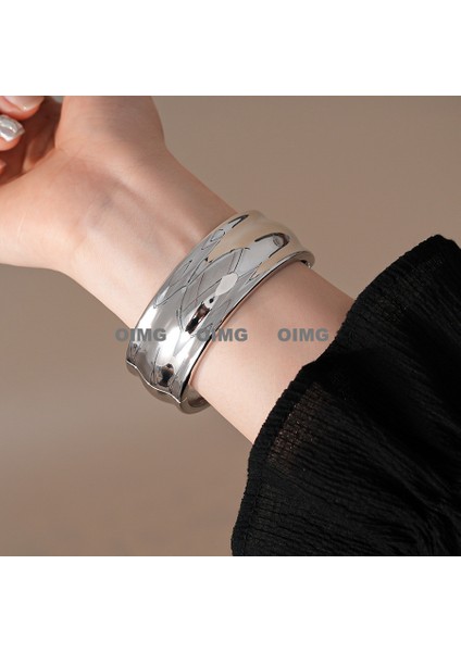 Yeni Düzensiz Halo Basit Açık Bilezik Iyi Şanslar Küçük Taze Mizaç Bilezik Moda Çok Yönlü Nimet El Aksesuarları (Yurt Dışından)