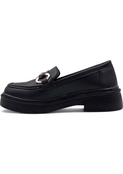 Toka Detaylı Kadın Loafer Ayakkabı Siyah fiyatları