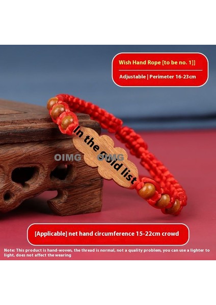 Yeni Kırmızı Akik Kutsama Bileziği Kırmızı Halat El Dokuması Iyi Şans Bileziği Bileklik (Yurt Dışından)