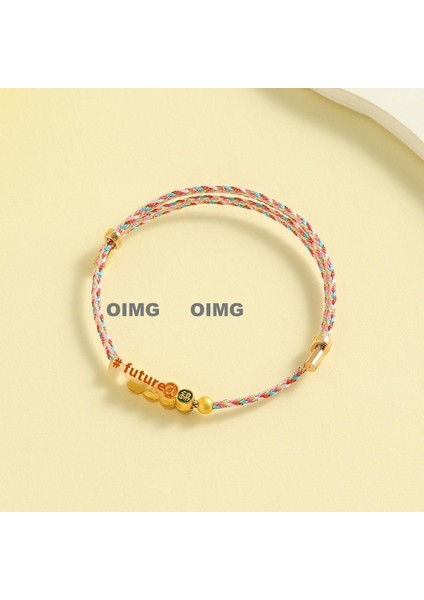 Yeni Iyi Şans Bileziği Dokuma Çocuk Modelleri Bebek Bebek Erkek ve Kadın Yetişkin Nimet Renkli Ip U Aslan Beş Renkli Çizgi El Ipi Bitmiş Ürünler (Yurt Dışından)