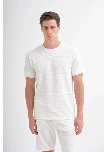 Cazador Polo Yaka Regular Fit Örme Dokulu Tişört 4207