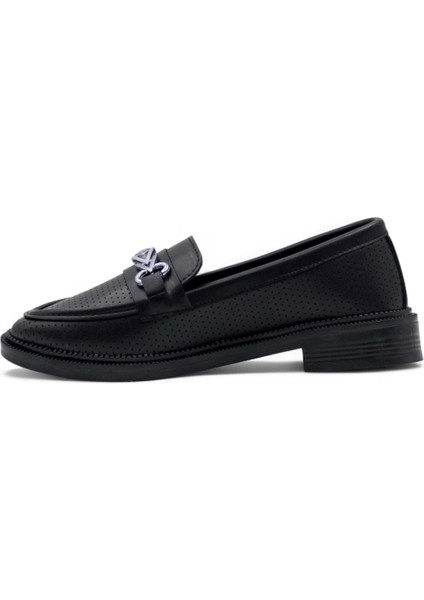 Tokalı Günlük Kadın Loafer Ayakkabı Siyah fiyatları