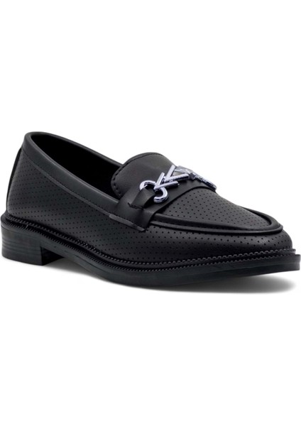 Tokalı Günlük Kadın Loafer Ayakkabı Siyah modelleri