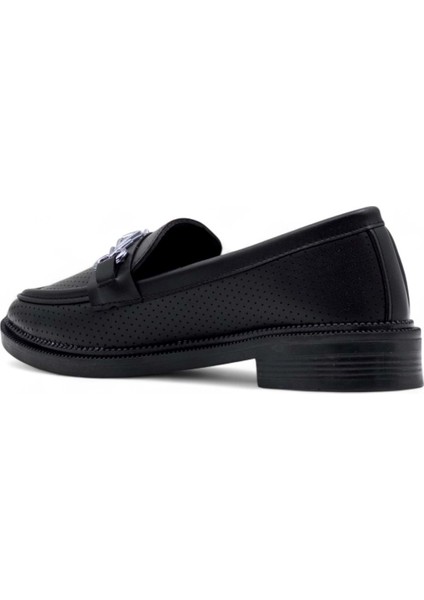 Tokalı Günlük Kadın Loafer Ayakkabı Siyah fırsatları