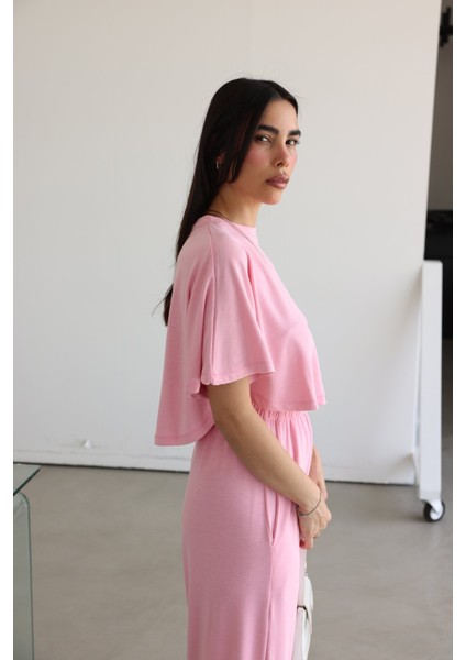 Yarasa Kol Crop Bluz